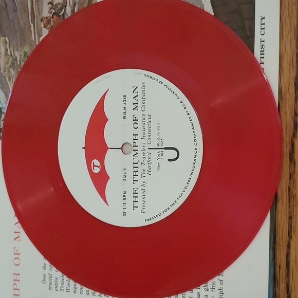 Vtg, 1964-1965 New York World's Fair Souvenir Triumph of Man Record Set - Picture 5 of 16